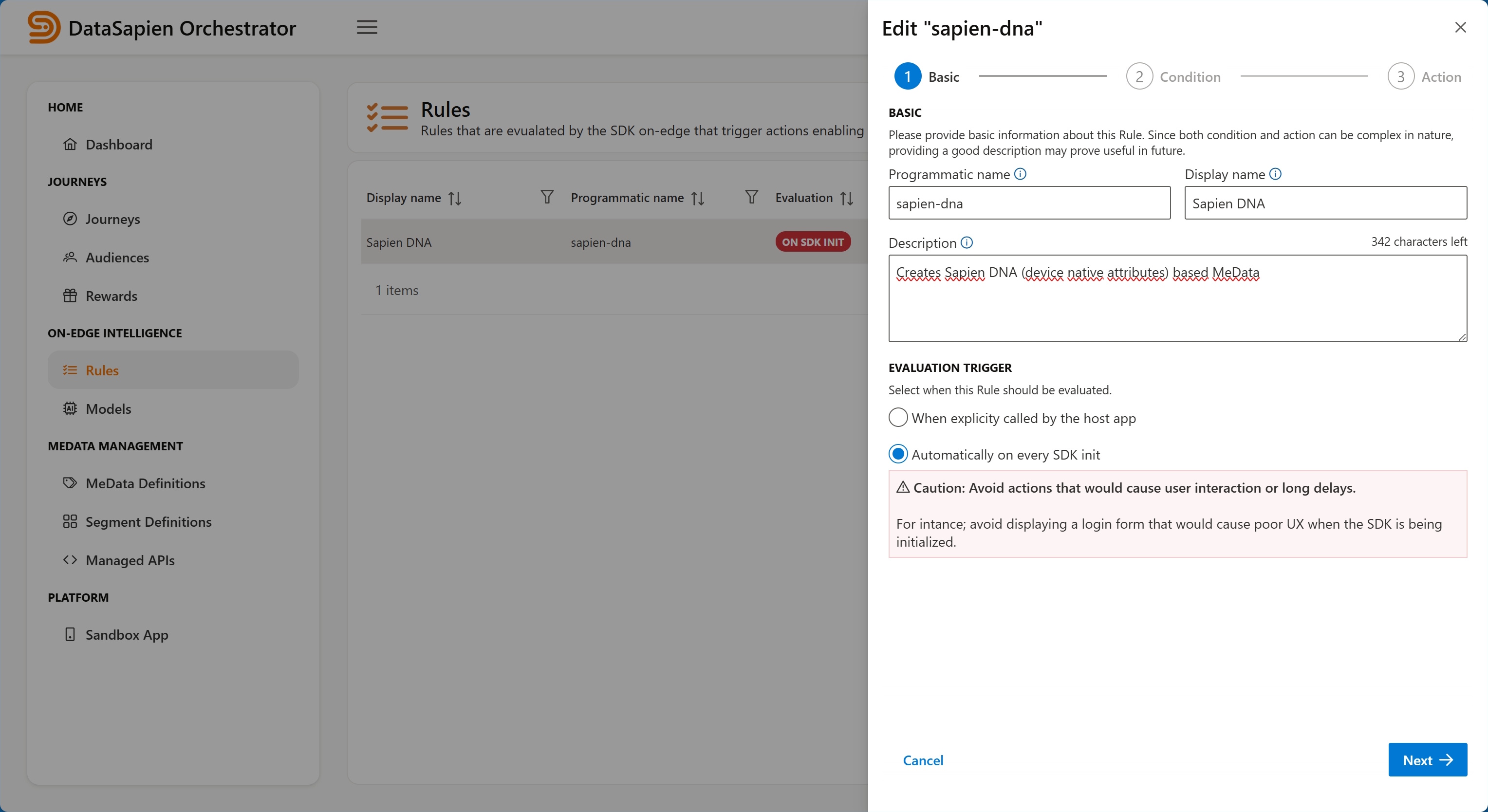 Rule Editor